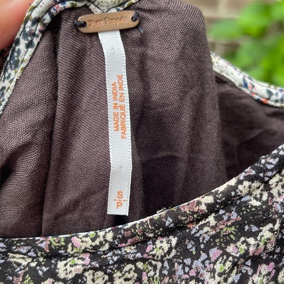 Free People Flower Patchwork Dress size S - Picture 4 of 8